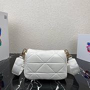 Prada System patchwork shoulder bag in white | 1BD292 - 3