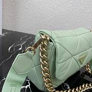 Prada System patchwork shoulder bag in green | 1BD292 - 3