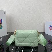 Prada System patchwork shoulder bag in green | 1BD292 - 5