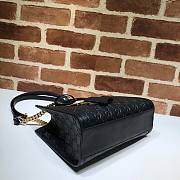 Gucci Padlock GG small shoulder bag in black | 498156 - 5