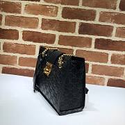 Gucci Padlock GG small shoulder bag in black | 498156 - 4