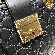 Gucci Padlock GG small shoulder bag in black | 498156 - 3