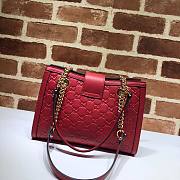Gucci Padlock GG small shoulder bag in red | 498156 - 3
