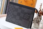 LV Pouch Pochette Voyage MM Damier Graphite | N60412 - 6