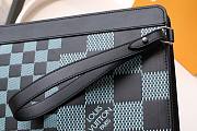 LV Standing Pouch Damier Infini Travel blue | N60448 - 6