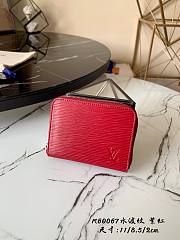 LV Zippy Coin Purse Monogram in Red | M60067 - 1