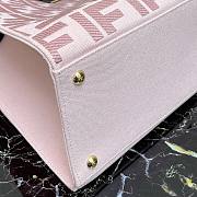 Fendi Peekaboo X-tote Gray canvas bag 41cm in Pink | 8BH374 - 5