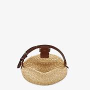 Fendi Small Croissant SWoven straw bag | 8BR790 - 4