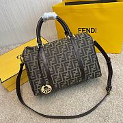 Fendi monogram-print detail luggage bag  - 1