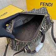 Fendi monogram-print detail luggage bag  - 4