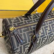 Fendi monogram-print detail luggage bag  - 6