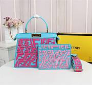 Fendi Peekaboo Iseeu Medium FF pink leather bag - 1