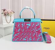 Fendi Peekaboo Iseeu Medium FF pink leather bag - 5