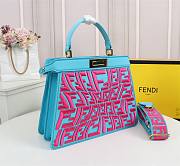 Fendi Peekaboo Iseeu Medium FF pink leather bag - 6