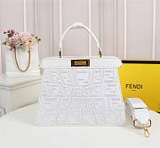 Fendi Peekaboo Iseeu Medium FF white leather bag - 2