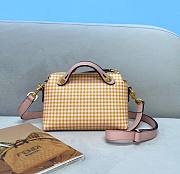 Fendi BY THE WAY Brown leather Boston bag in orange | 8326S - 1