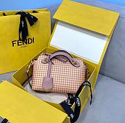 Fendi BY THE WAY Brown leather Boston bag in orange | 8326S - 2