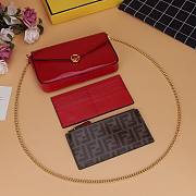 Fendi multiple wallet chain red | 8842 - 4