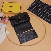 Fendi multiple wallet chain black | 8842 - 6