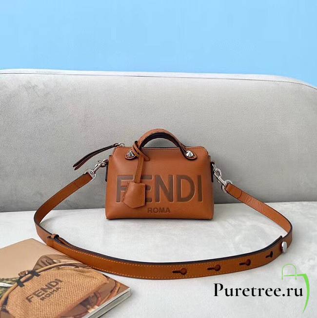 Fendi By The Way Mini Small brown leather Boston bag - 1