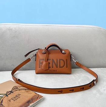 Fendi By The Way Mini Small brown leather Boston bag