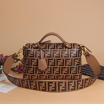 Fendi By The Way Boston brown leather bag | 8809