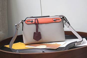 \Fendi Mini By The Way Bag in Gray/Orange 1355
