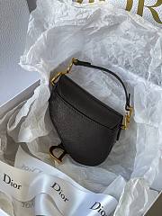 Dior Micro Saddle Mini Grained Leather in Black | 0443 - 3