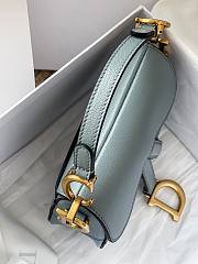 Dior Micro Saddle Mini Grained Leather in Blue | 0443 - 6
