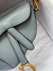 Dior Micro Saddle Mini Grained Leather in Blue | 0443 - 5