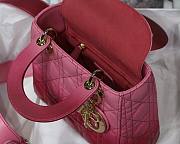 DIOR My ABCDIOR Lady Pink Cannage Lambskin Bag | M0538 - 5