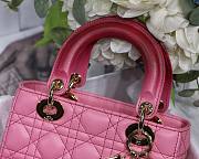 DIOR My ABCDIOR Lady Pink Cannage Lambskin Bag | M0538 - 3