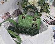 DIOR My ABCDIOR Lady Green Cannage Lambskin Bag | M0538 - 1