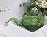 DIOR My ABCDIOR Lady Green Cannage Lambskin Bag | M0538 - 6