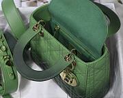 DIOR My ABCDIOR Lady Green Cannage Lambskin Bag | M0538 - 5