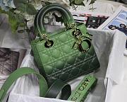 DIOR My ABCDIOR Lady Green Cannage Lambskin Bag | M0538 - 3