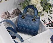 DIOR My ABCDIOR Lady Blue Cannage Lambskin Bag | M0538 - 2
