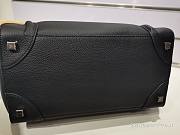  Luggage Handbag In Drummed Calfskin Black 30cm | 189213 - 3