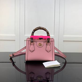 Gucci Diana mini tote bag in pink leather | 655661