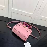 Gucci Diana mini tote bag in pink leather | 655661 - 5