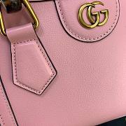 Gucci Diana mini tote bag in pink leather | 655661 - 3