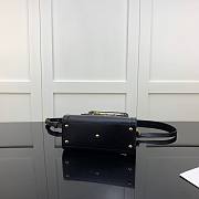 Gucci Diana mini tote bag in black pink leather | 655661 - 2