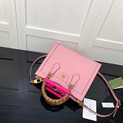 Gucci Diana small tote bag in pink leather | 660195 - 5