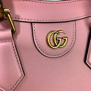 Gucci Diana small tote bag in pink leather | 660195 - 6