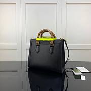 Gucci Diana small tote bag in black leather | 660195 - 2