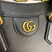 Gucci Diana small tote bag in black leather | 660195 - 6