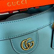 Gucci Diana medium tote bag in blue leather | 655658 - 2