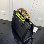 Gucci Diana medium tote bag in black leather | 655658 - 5