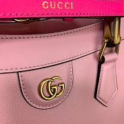 Gucci Diana medium tote bag in pink leather | 655658 - 3