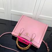 Gucci Diana medium tote bag in pink leather | 655658 - 2